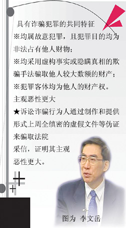 13名委员联名建议将民事诉讼诈骗定为按诈骗罪